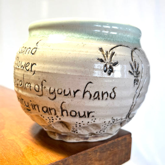 Poem Mug: "To See a World" by William Blake