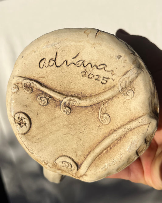 Nature Imprint Mug: Fiddle Head Ferns from a Redwood Forest