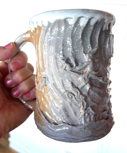 X - Storytelling Mug: Witch & Pegasus Carved with Moonlight and Sunlight
