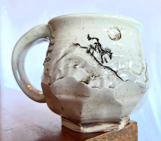 Storytelling Mug: Horses Coming Home from Windy Hill in Mendocino
