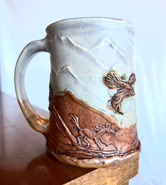 Storytelling Mug: Himalayan Mountain Birds and Horses
