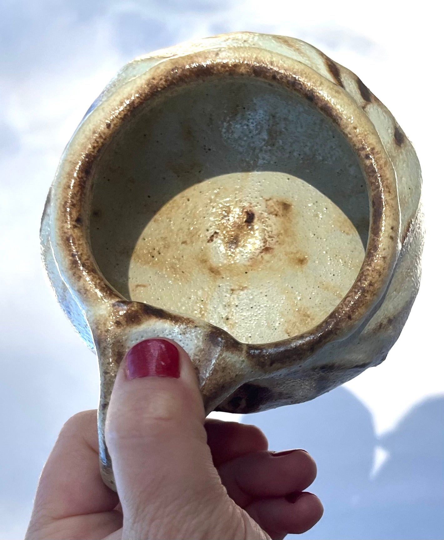 Seedpod Mug Pair with Light and Dark Pod Lines