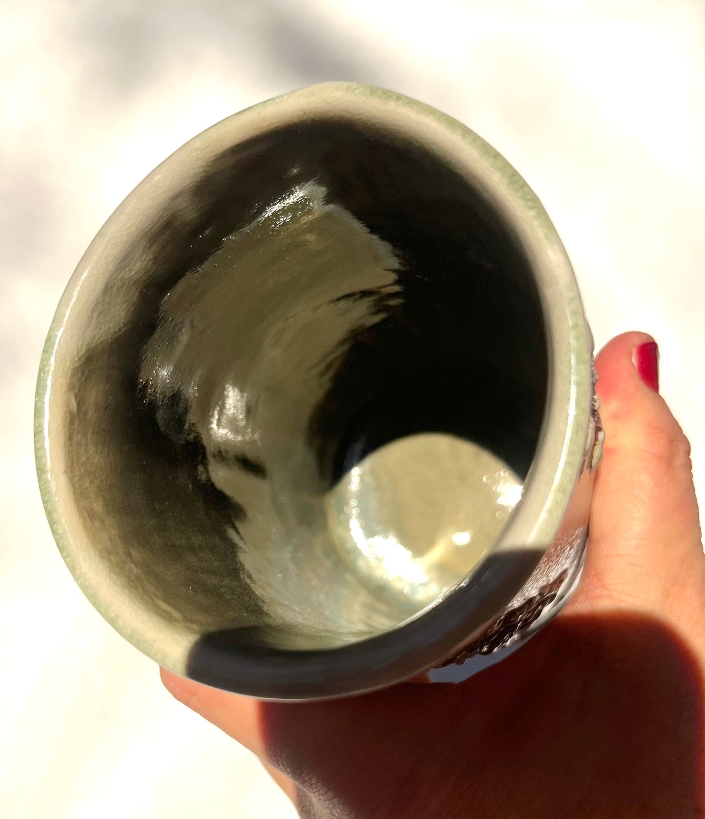 Vineyard Imprint Tumbler: Chardonnay and Chamomile in Lustery Warm Colors