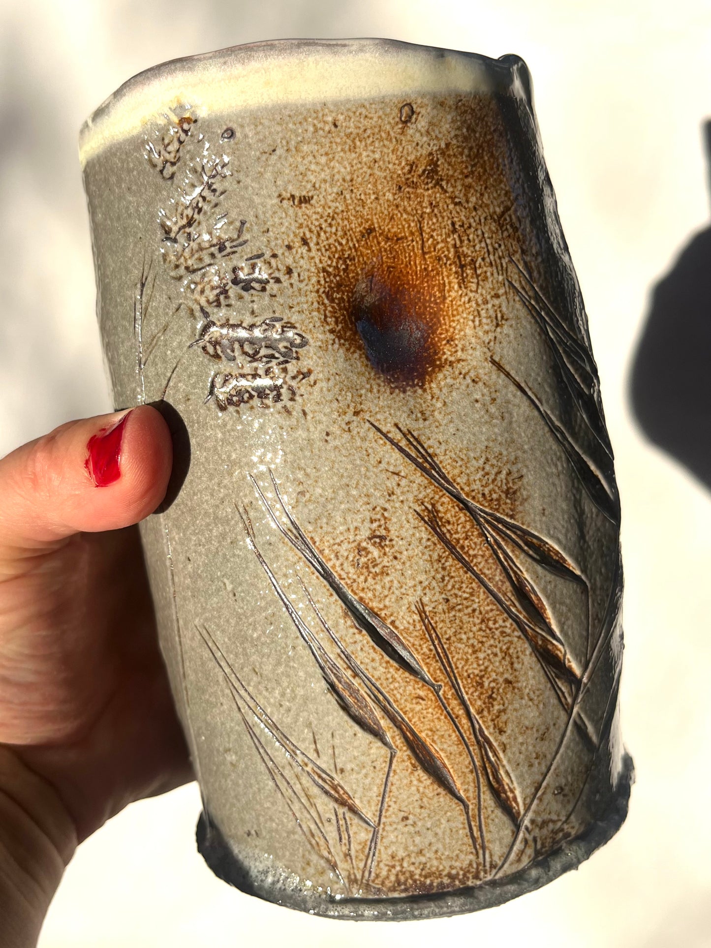 Grasses Imprint Tall Tumbler: Wild Rye and Other Pasture Plants