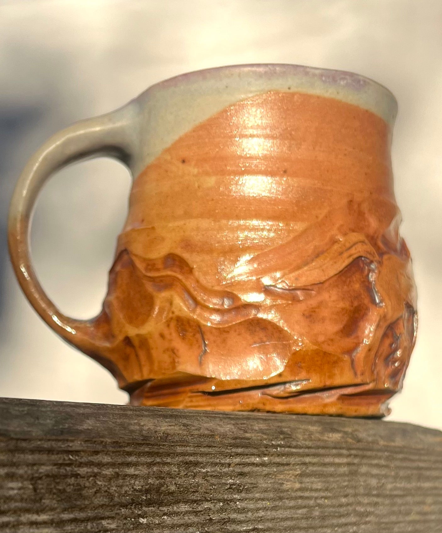 Lustery Golden Horse Mug