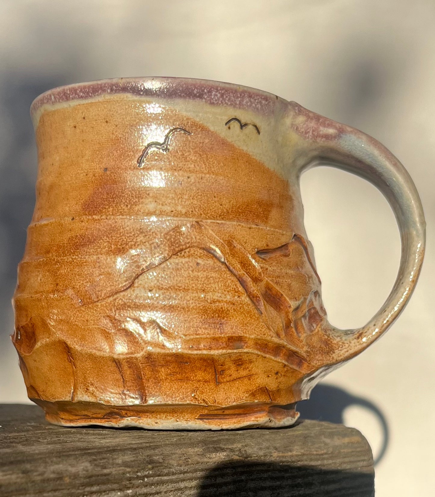 Lustery Golden Horse Mug