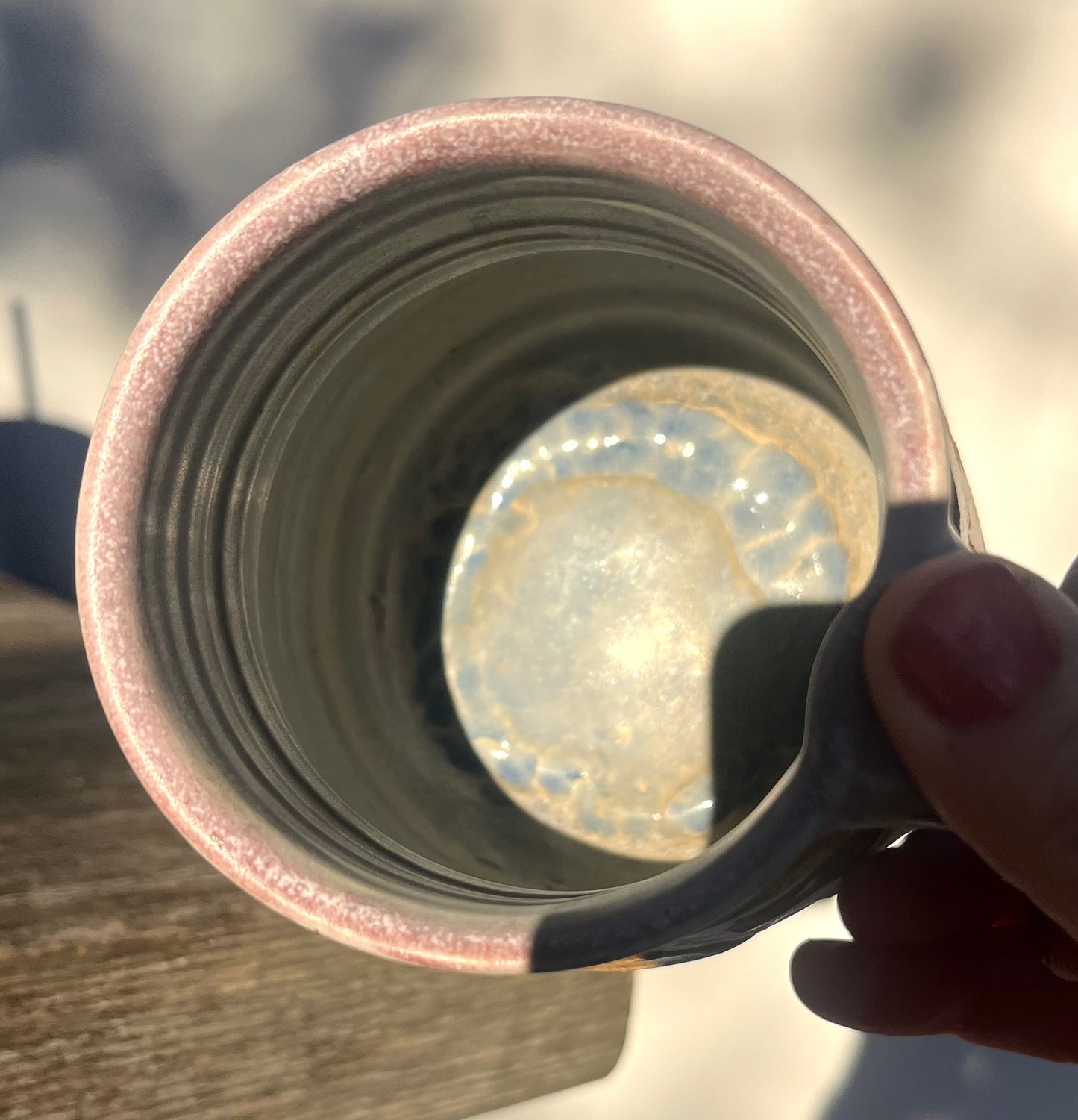 Lustery Golden Horse Mug