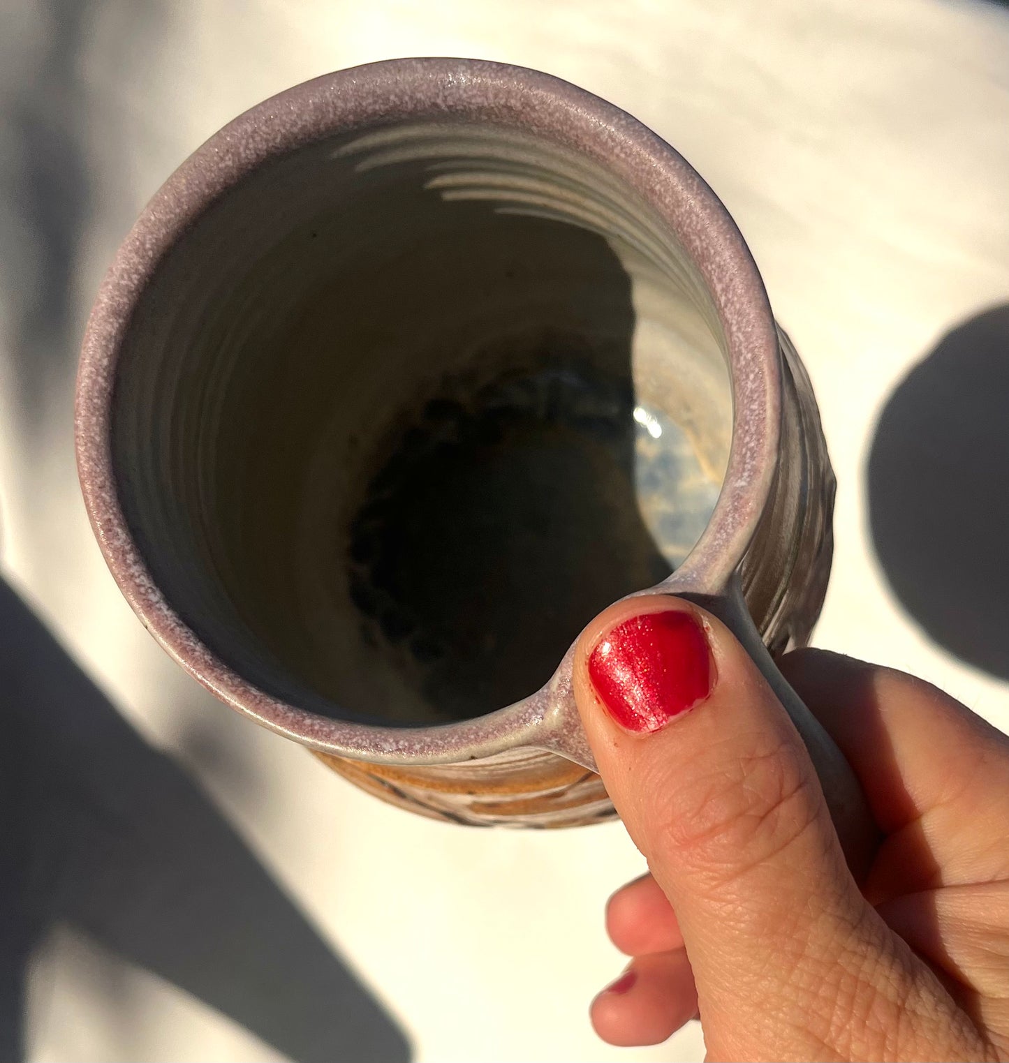 Lustery Golden Horse Mug