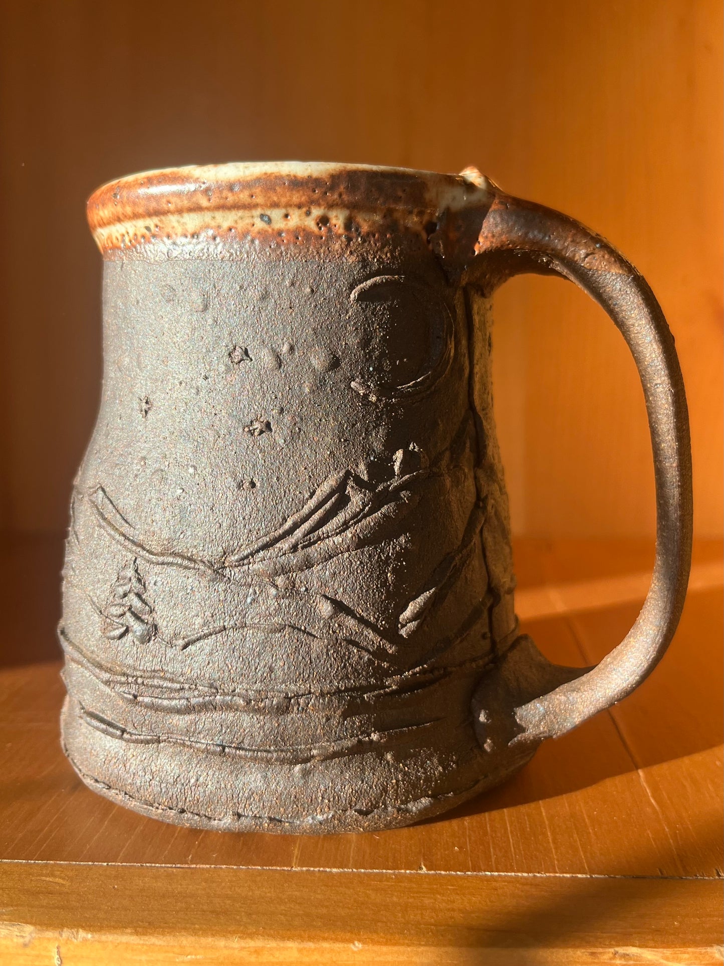 Dark Horse in Mountains Mug