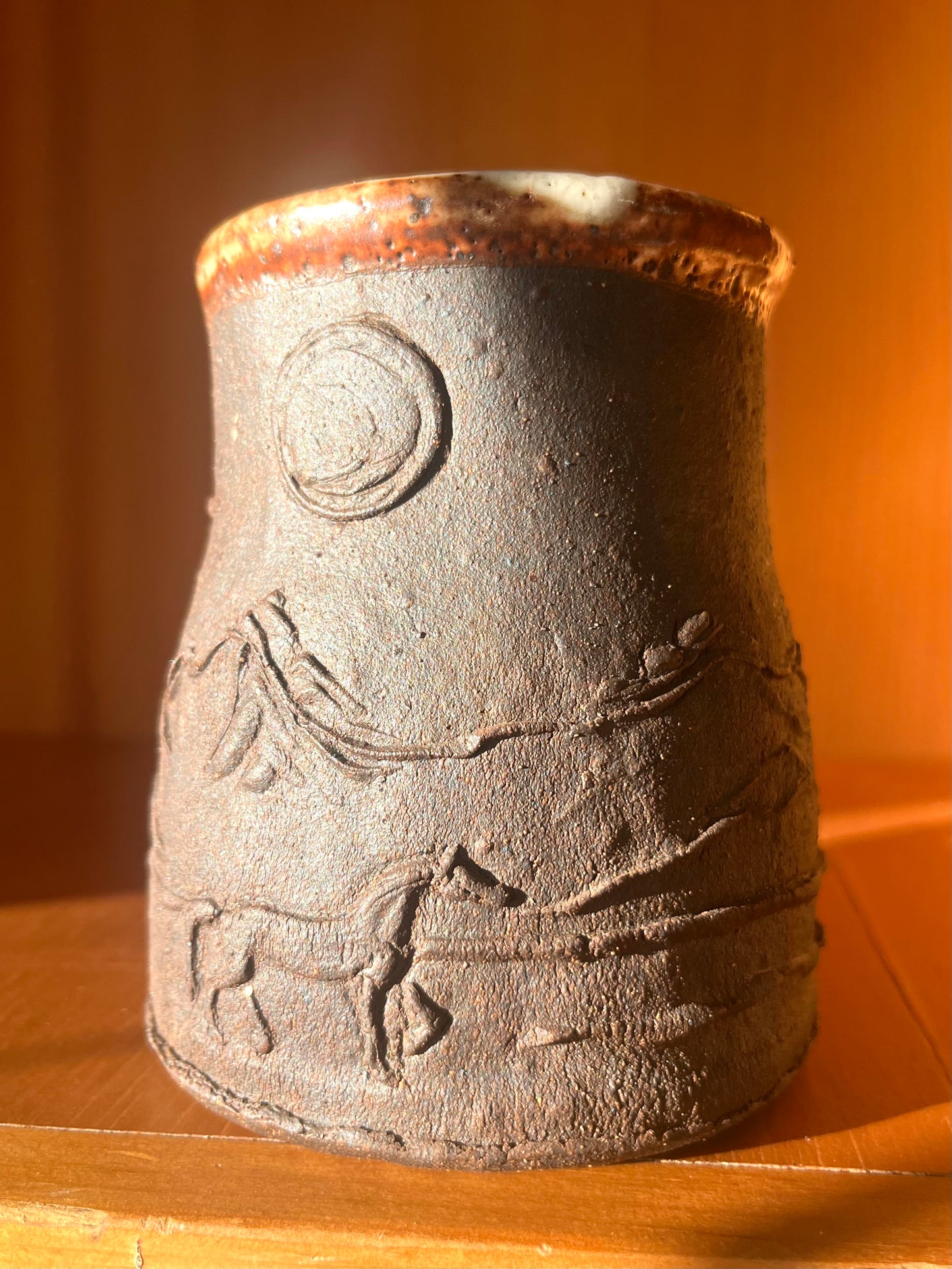 Dark Horse in Mountains Mug