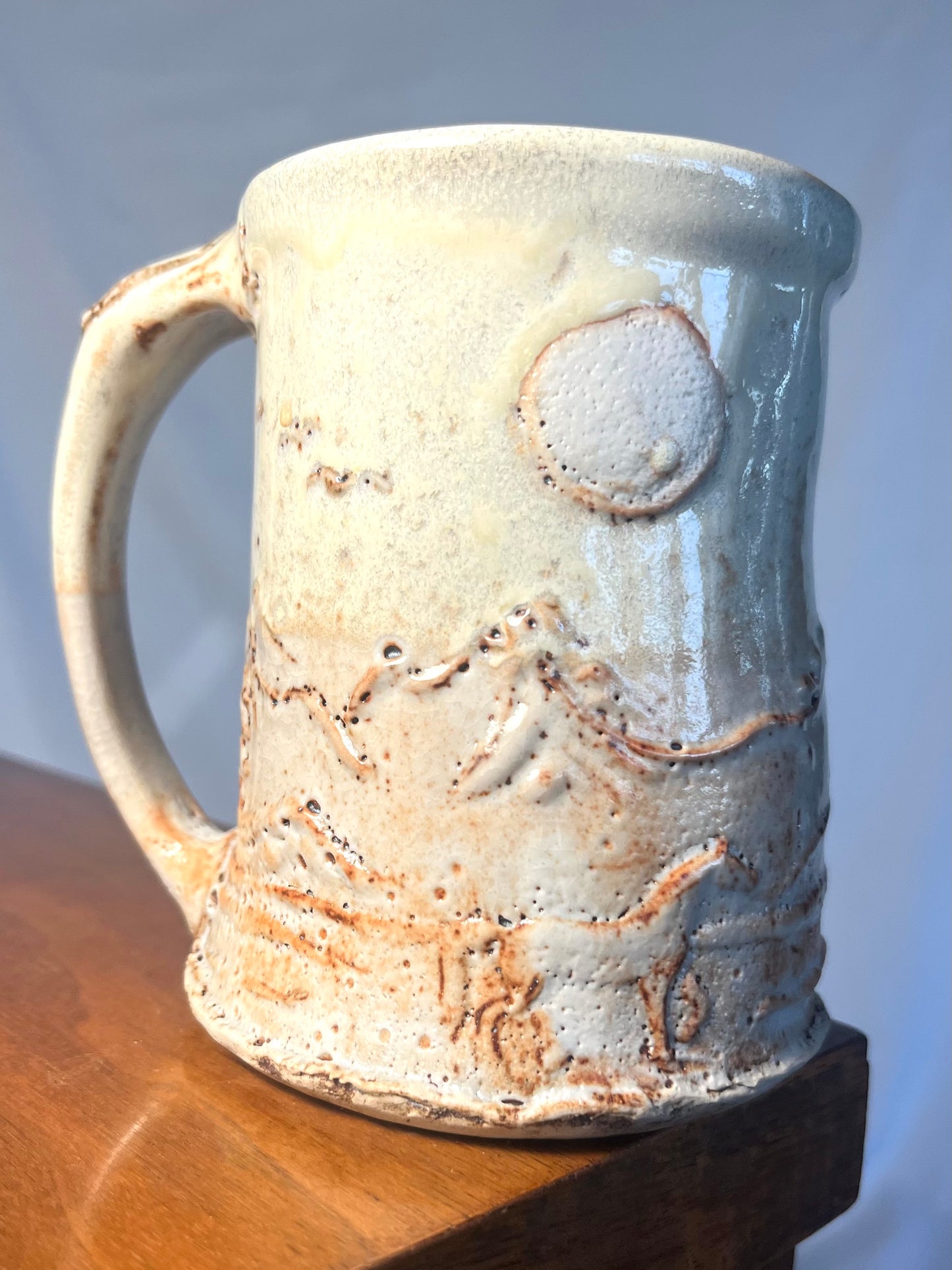 White Horse in Mountains Mug
