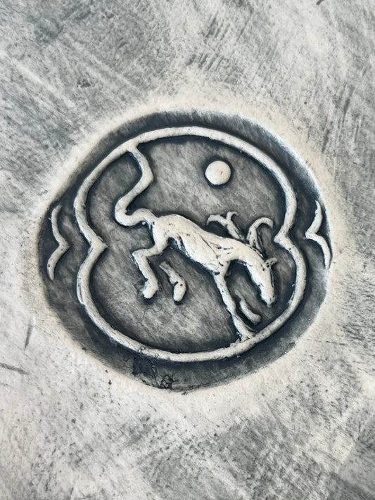 Storytelling Platter: Horse on Mountain and Pegasus Flying